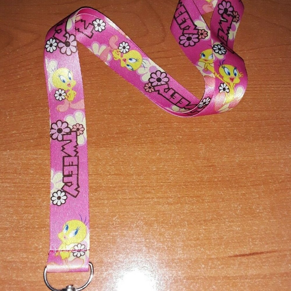 The Looney Tunes Tweety The Bird Pink Lanyard